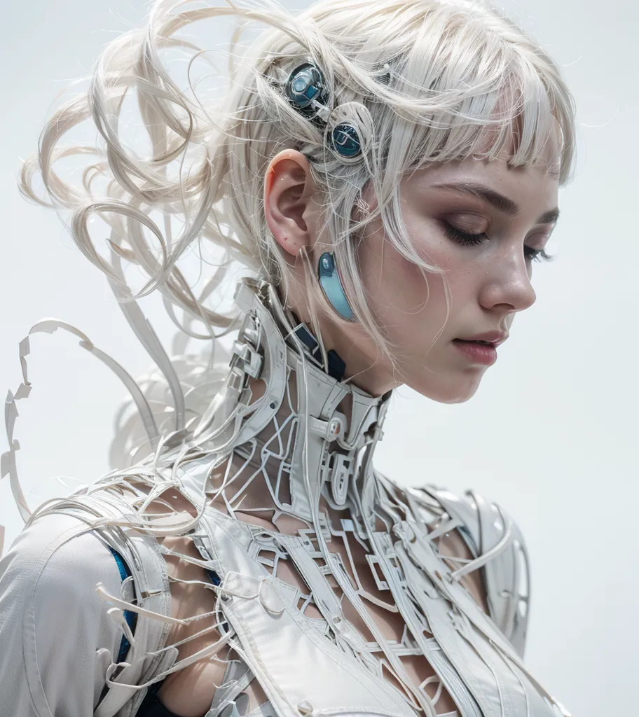 Future Technology-Inspired Beauty Girl. AI commercial photograph Images by WeShopAI