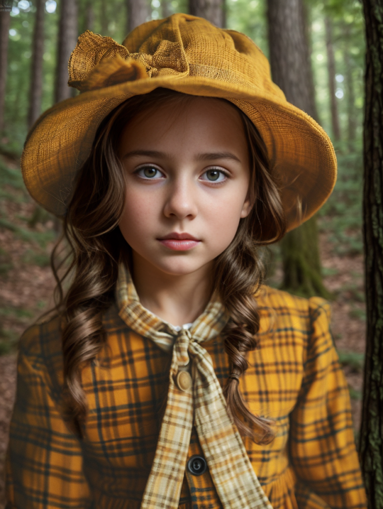 Beautiful White Girl AI children model generated by WeShop AI