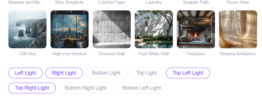 WeShop AI Relight change light directions
